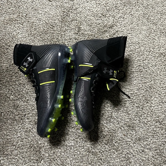 🛍️soldUnder Armor Highlight MC Black Football Cleats Size 9 - Picture 6 of 12